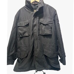 Men's Black Military Field Jacket